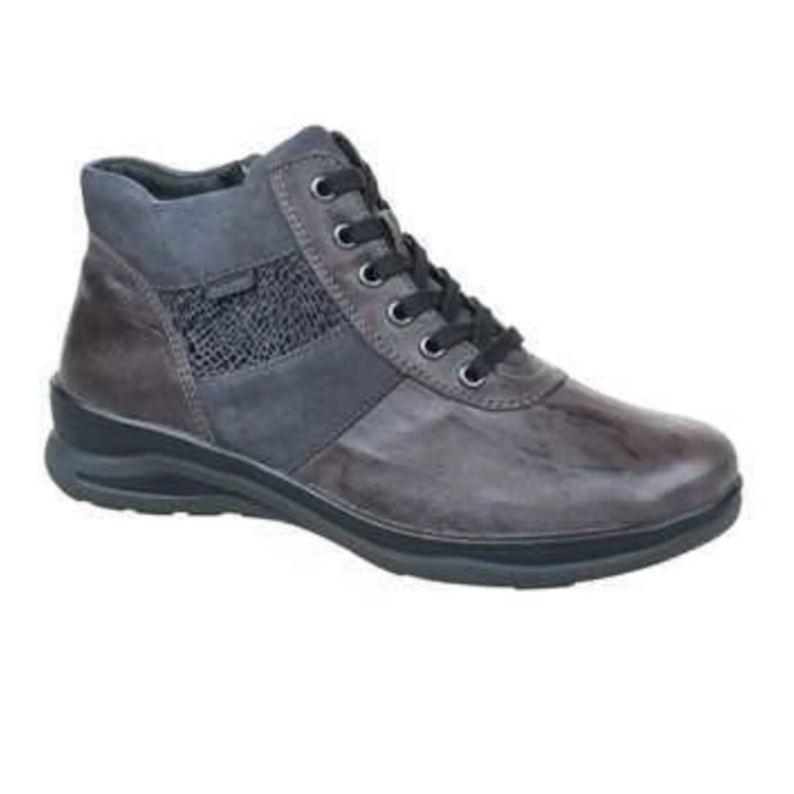 Fidelio Mikayla Wide Ankle Boot (Women) - Pewter/Combi