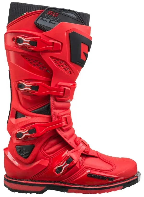 Gaerne SG22 Anthracite Red Motocross Boots