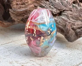 Garden Swirl Lampwork Focal Bead