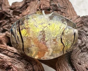 Gilded Gold Lampwork Focal Bead SRA