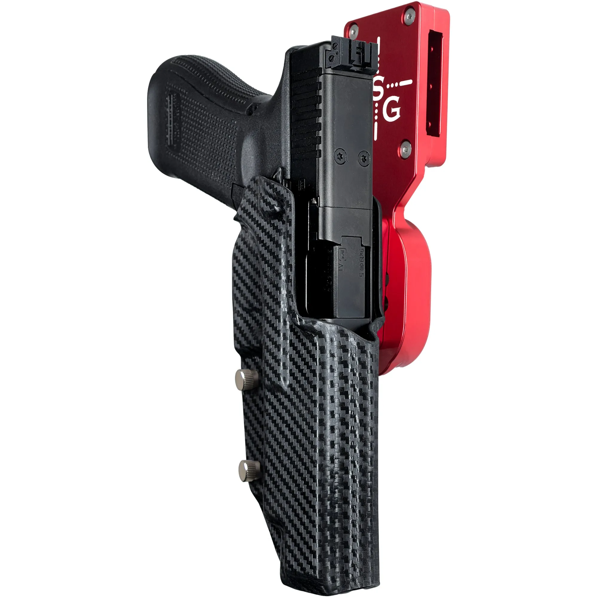 Glock 17 19 19X 22 34 44 45 w/ Align Tactical Thumb Rest Pro Heavy Duty Competition Holster