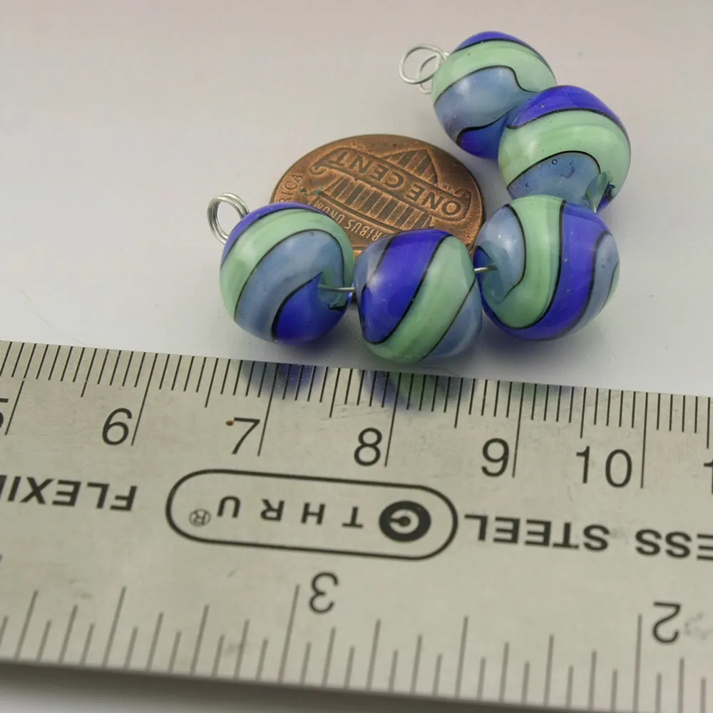 Green Periwinkle BlueSparkle Twist Round Set (Copy)