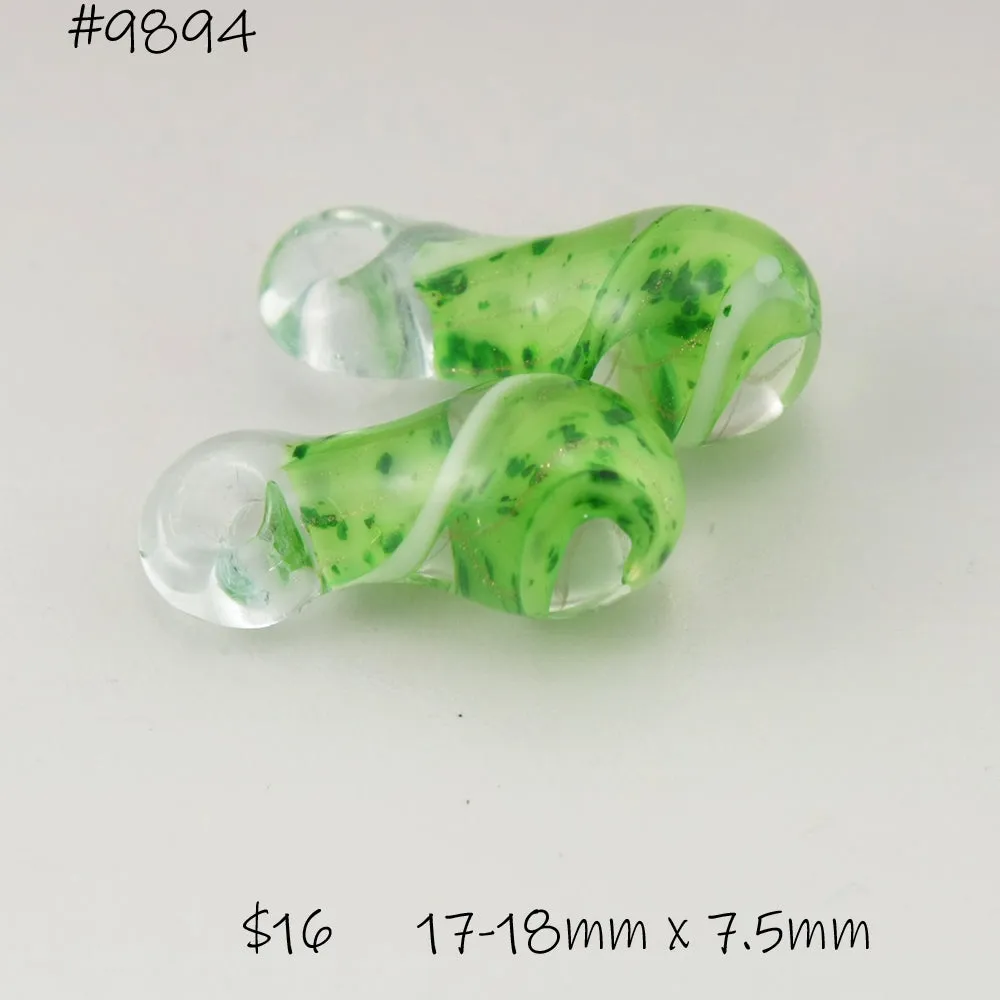 Green Sparkle Twist Mini Drips