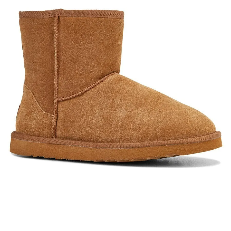 GROSBY Jackaroo Mens UGG Boots Genuine Sheepskin Suede Leather Short Classic
