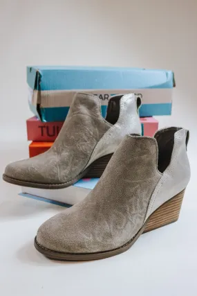 Gwen Dune Suede Wedge Bootie By Toms