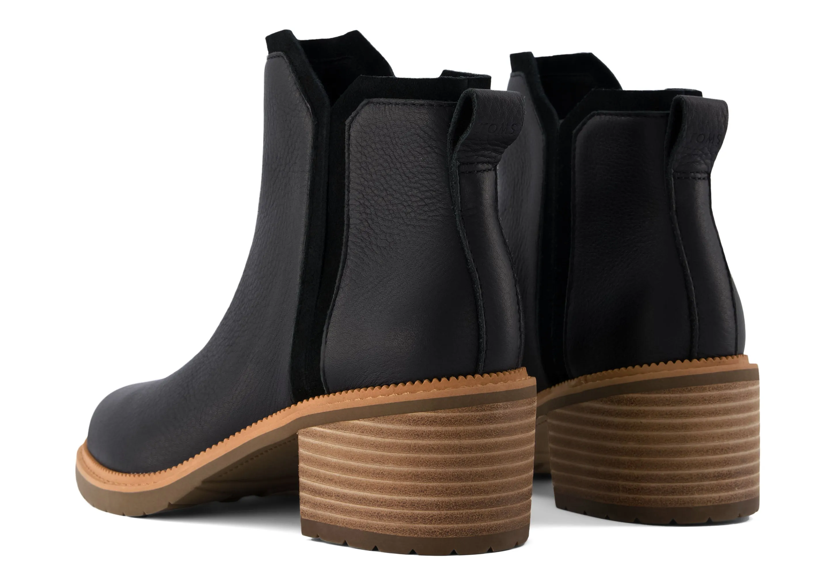 Hailey Heeled Boot - Black Leather