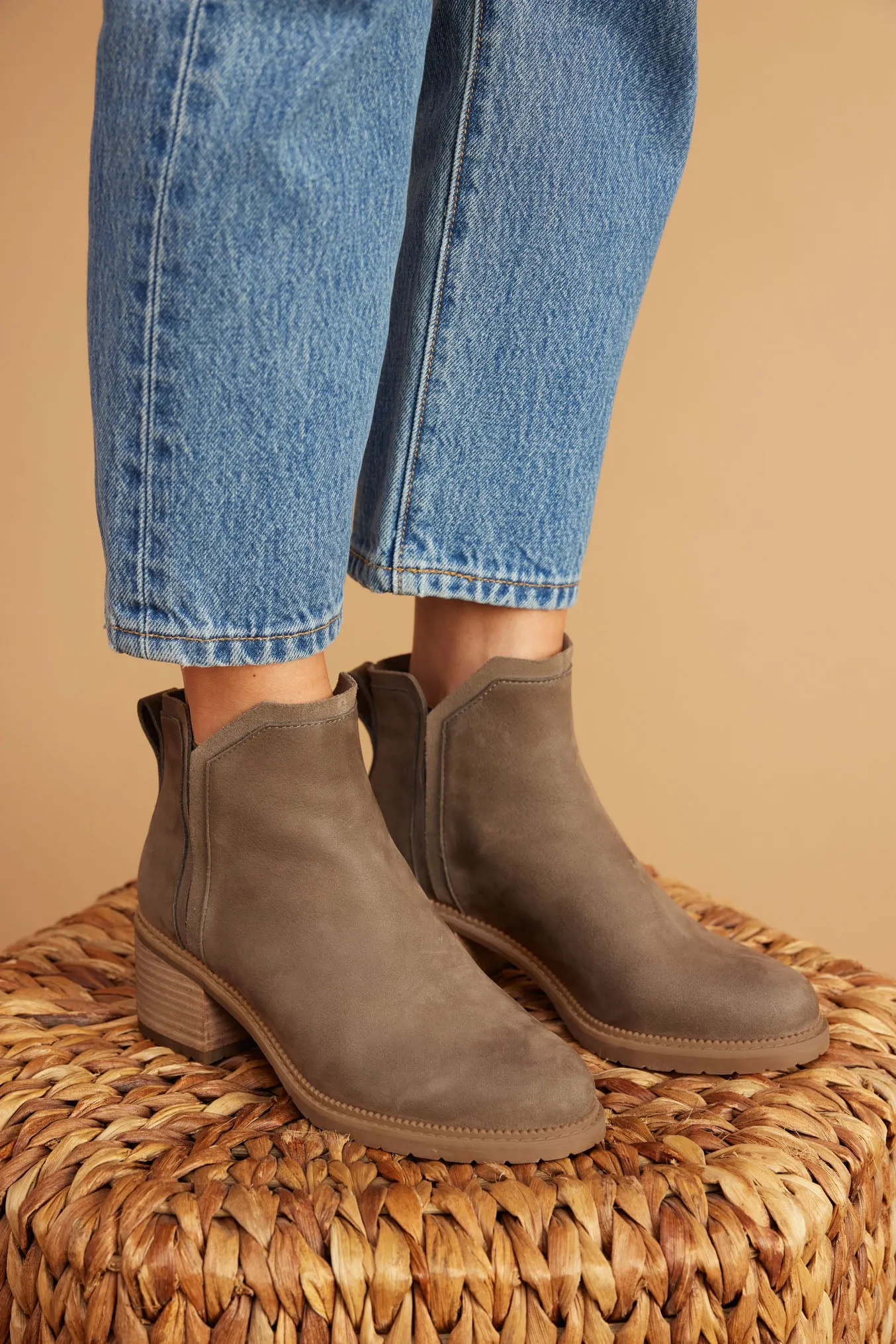 Hailey Heeled Boot - Canteen Leather