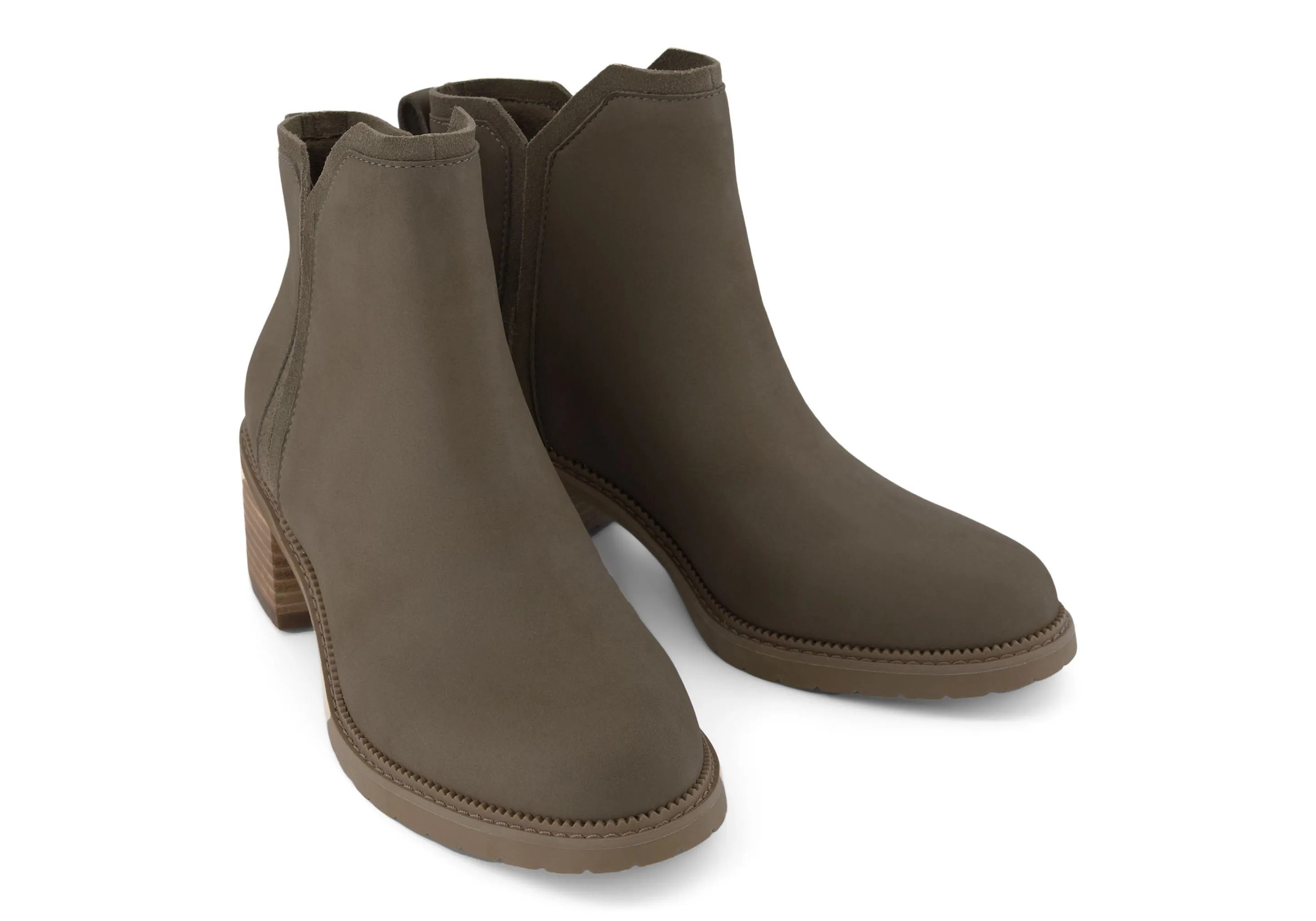 Hailey Heeled Boot - Canteen Leather