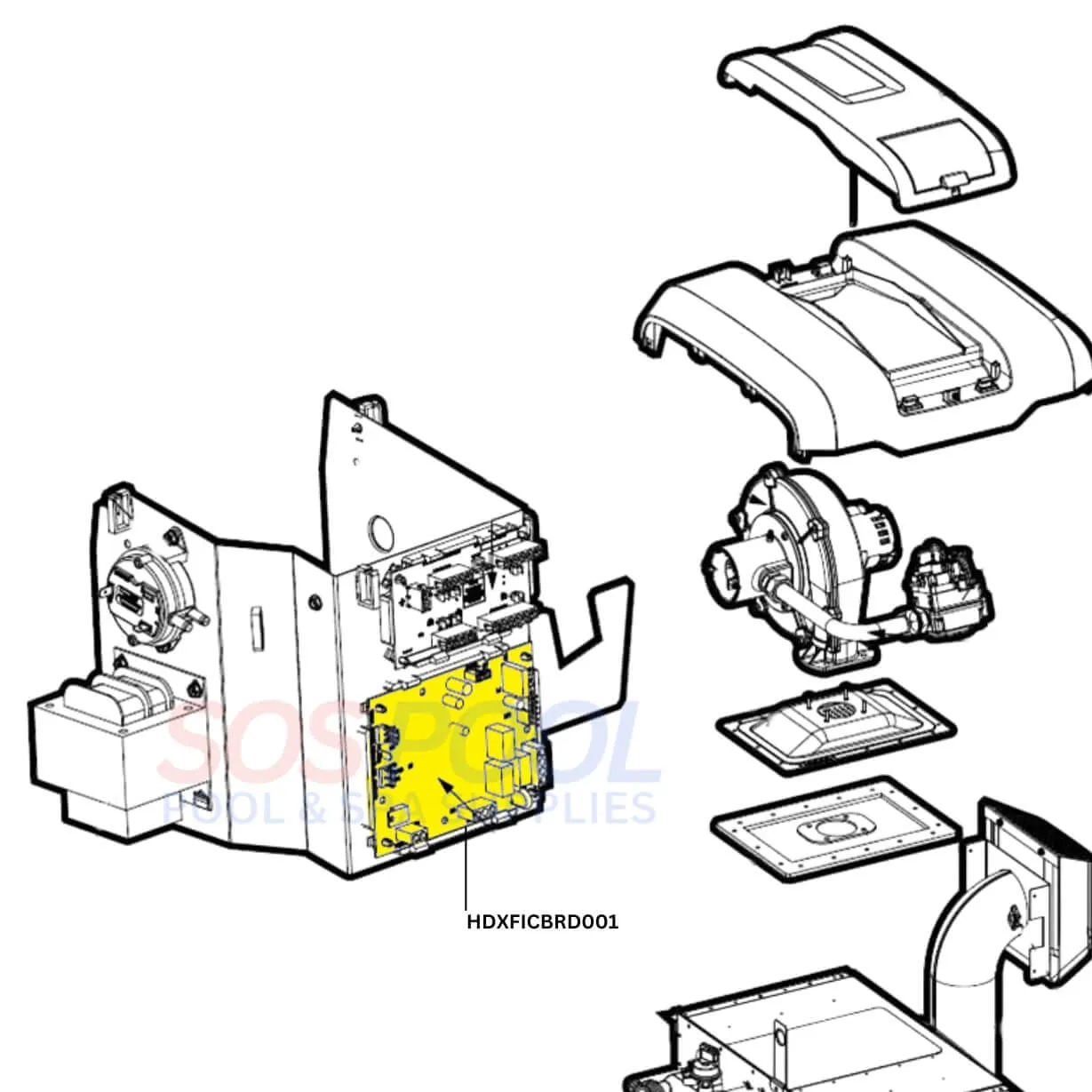 Hayward Ignition Control Board For HC Series HDF400 Heaters | HDXFICBRD001