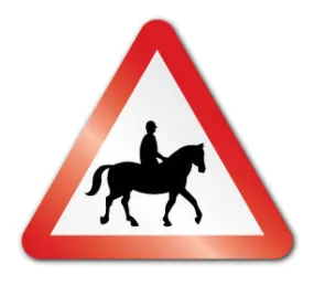 Horse and rider symbol (Post/Fence Fix)