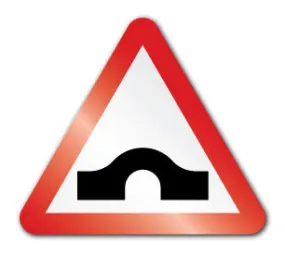 Hump bridge ahead symbol (Post/Fence Fix)