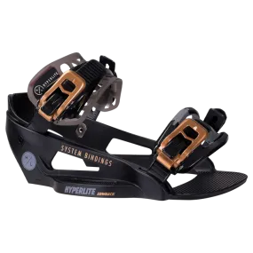 Hyperlite 2024 System Lowback Wakeboard Bindings- Black/Gold