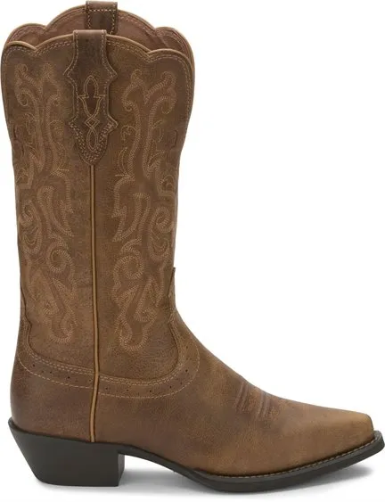 Justin McKayla Tan 12" Stampede Western Boot