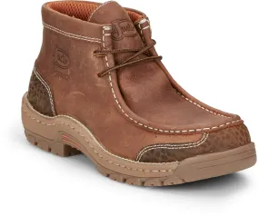 Justin Men's Crafton Barley Brown Waterproof Work Shoe SE251