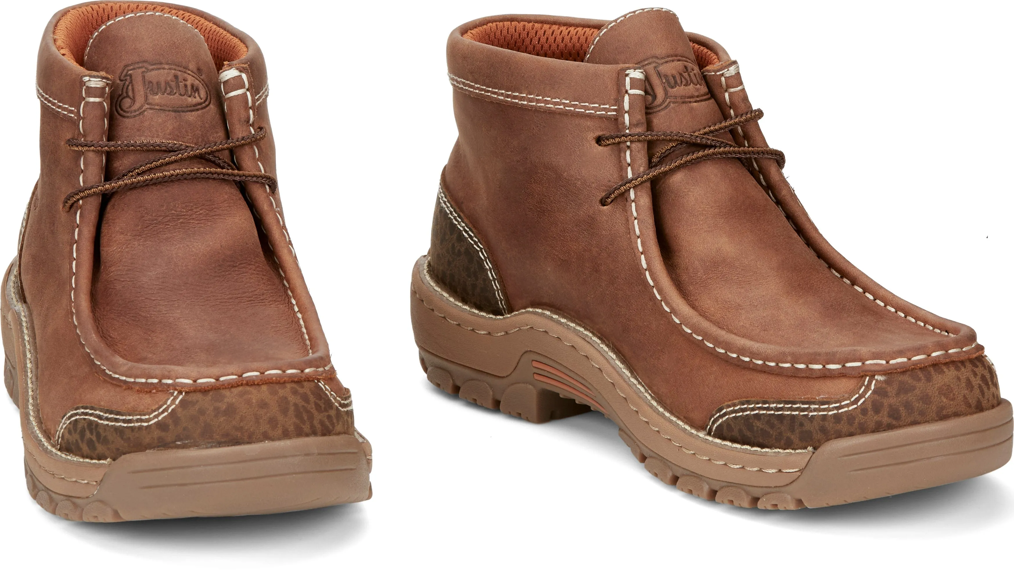 Justin Men's Crafton Barley Brown Waterproof Work Shoe SE251