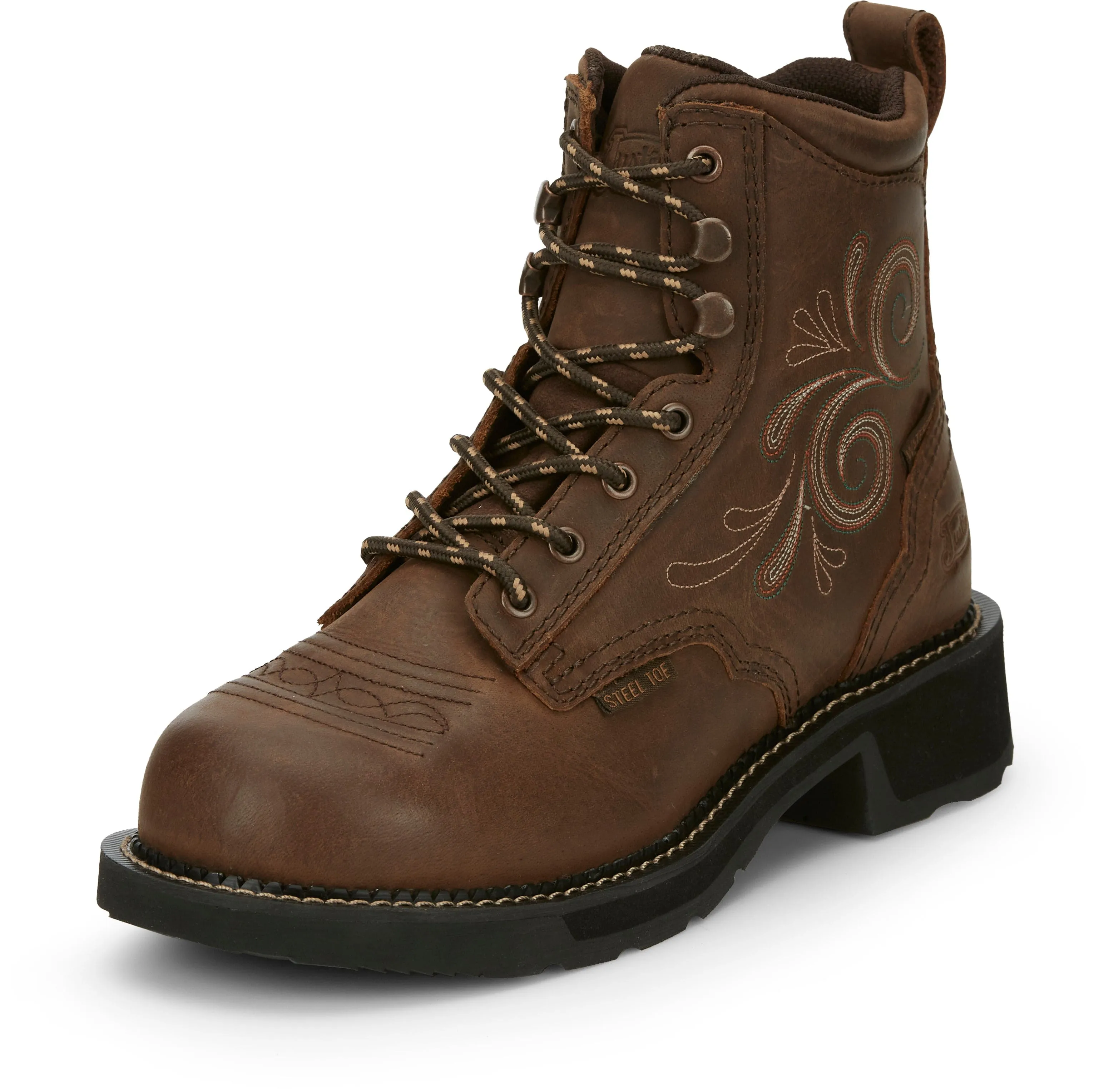 Justin Women's Gypsy Katerina Waterproof Steel Toe Lace Up Work Boots GY985