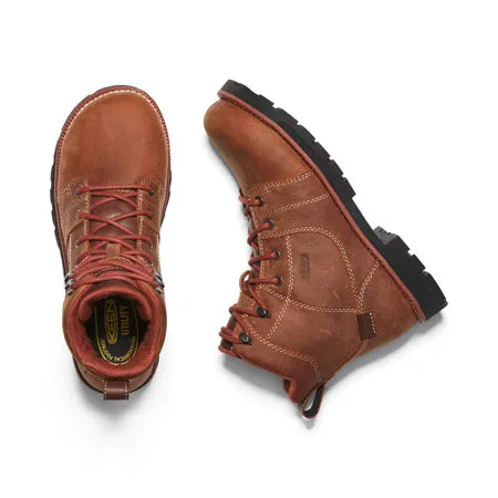 KEEN SEATTLE 6" SAFETY TOE WP GINGERBREAD - WOMENS