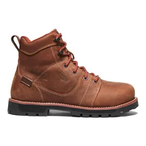 KEEN SEATTLE 6" SAFETY TOE WP GINGERBREAD - WOMENS