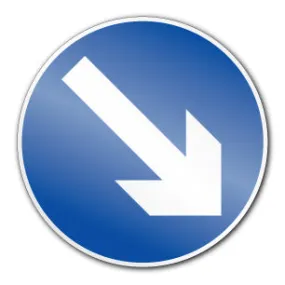 Keep right symbol (Post/Fence Fix)