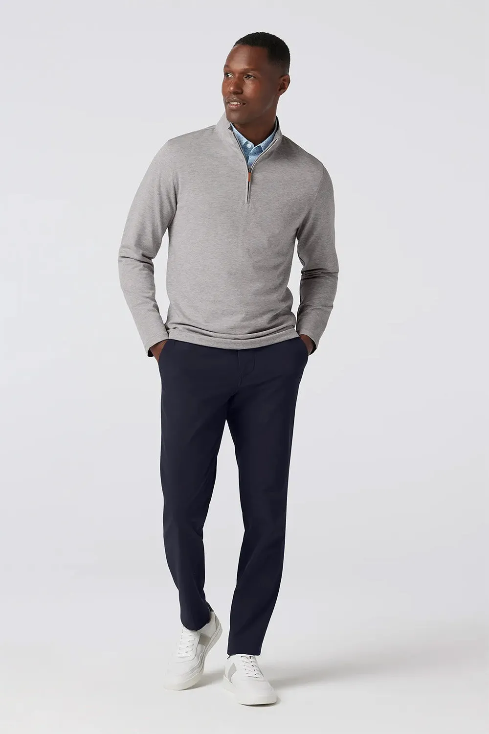 KPI QUARTER ZIP Silver Heather