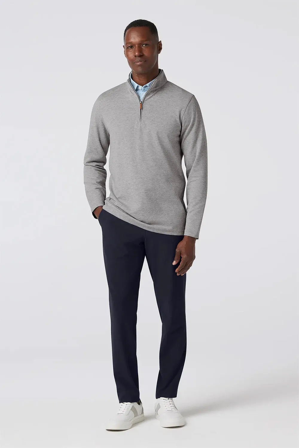 KPI QUARTER ZIP Silver Heather