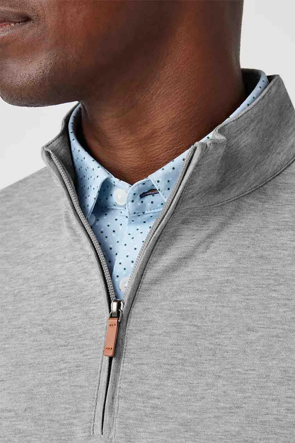 KPI QUARTER ZIP Silver Heather