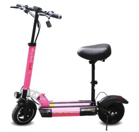 LEADERS  E Scooter Pink Stripe with seat