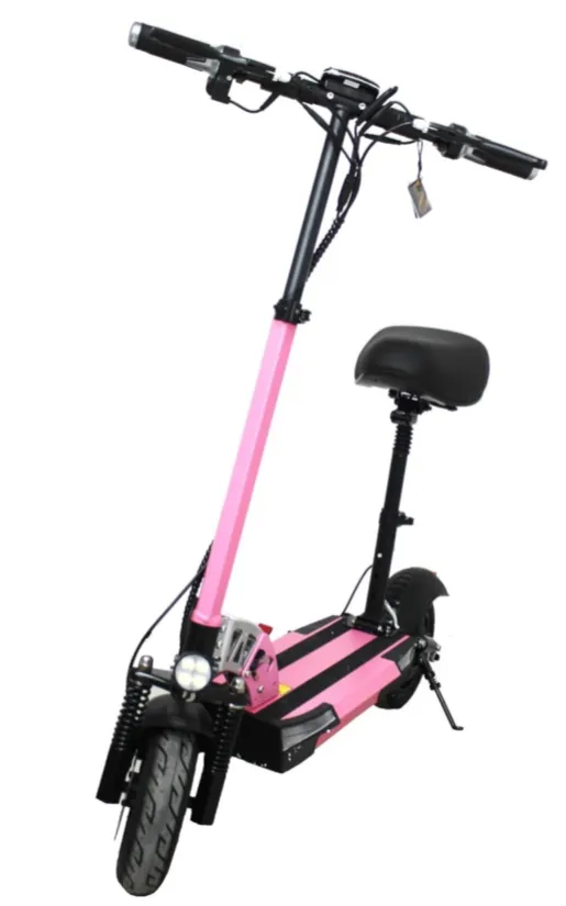 LEADERS  E Scooter Pink Stripe with seat