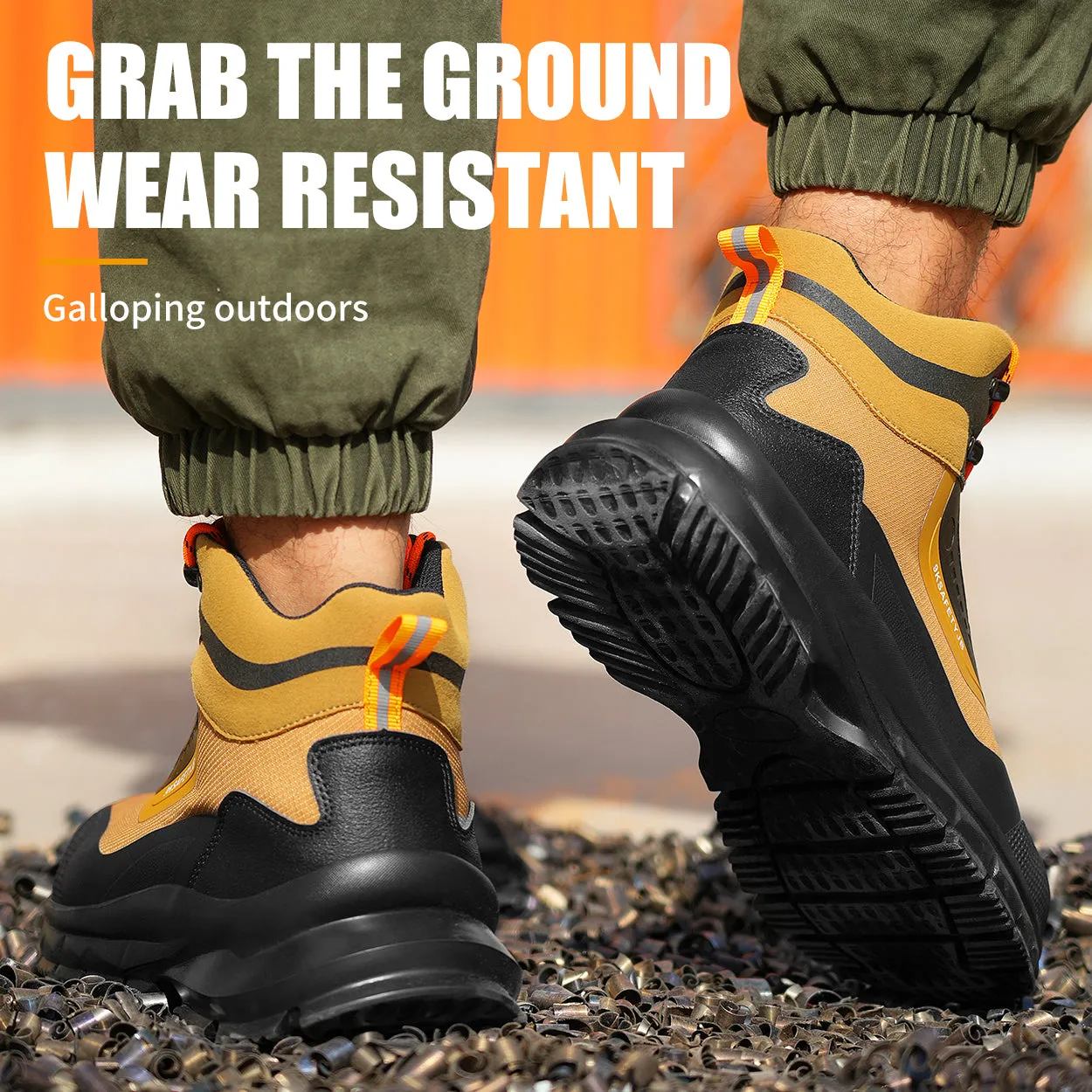 Leather Industrial Safety Boots for Men(JB-925)
