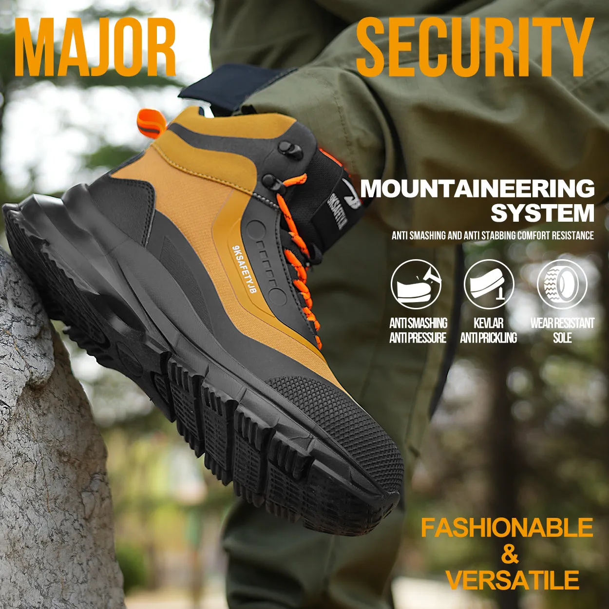 Leather Industrial Safety Boots for Men(JB-925)