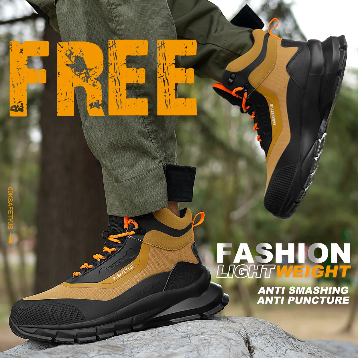 Leather Industrial Safety Boots for Men(JB-925)
