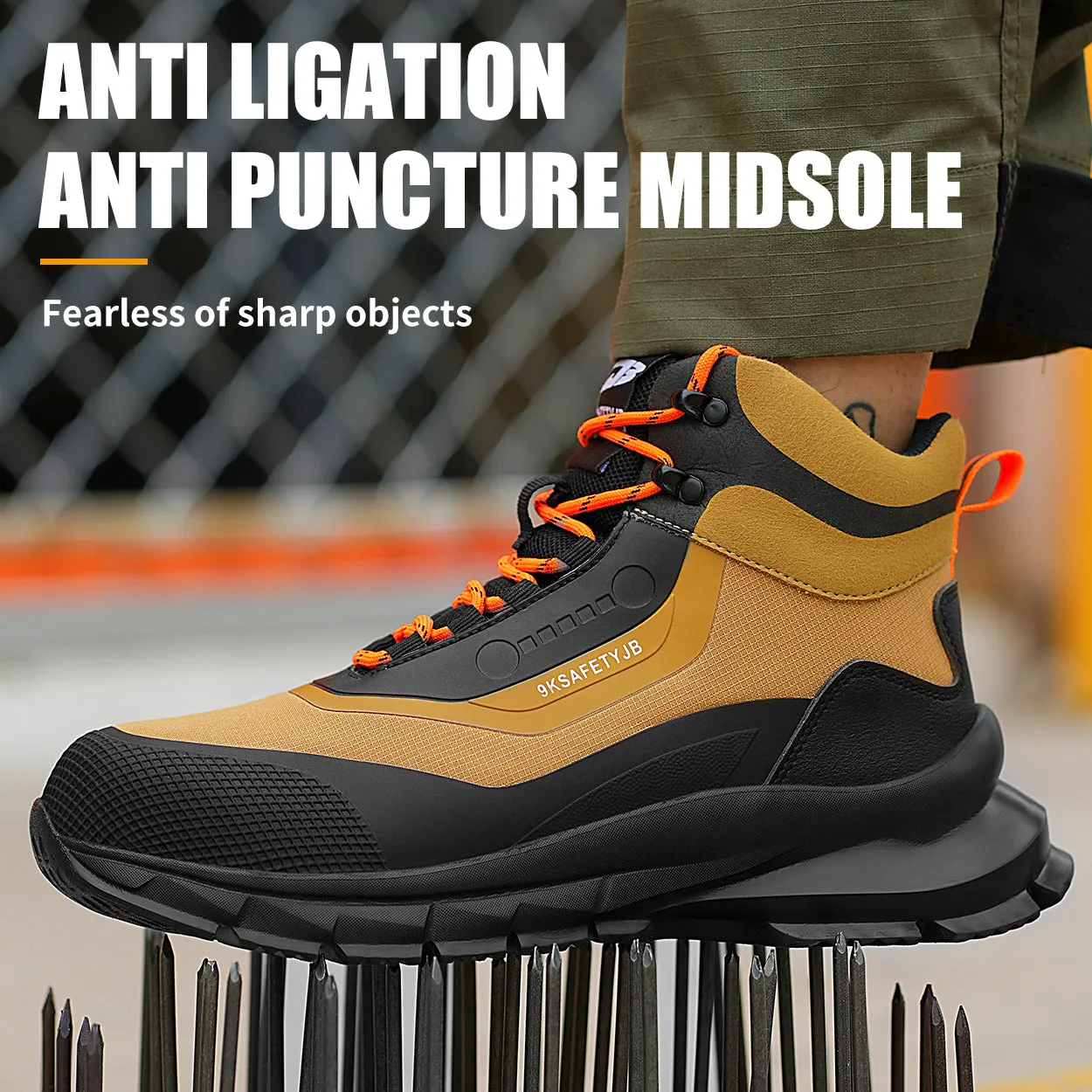 Leather Industrial Safety Boots for Men(JB-925)