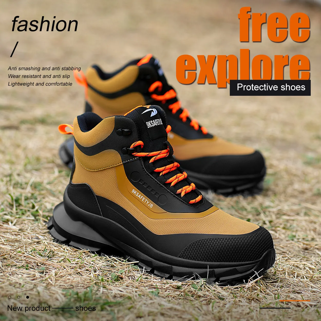 Leather Industrial Safety Boots for Men(JB-925)