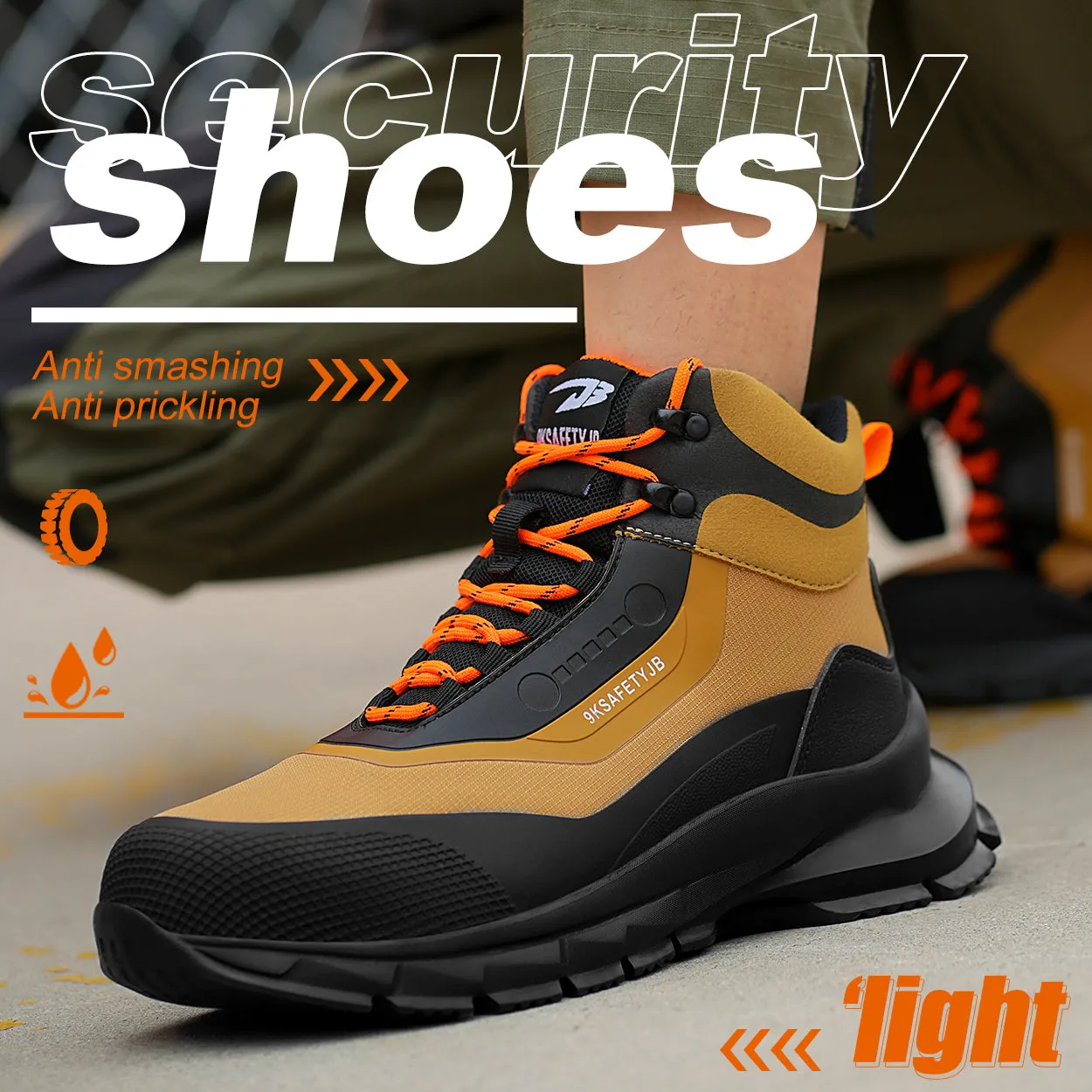 Leather Industrial Safety Boots for Men(JB-925)