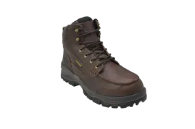 Men 6" Tumbled Leather Moc Soft Toe Waterproof Work