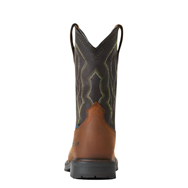 Men's Ariat RigTek Wide Square Toe Waterproof Composite Toe Work Boot 10034156