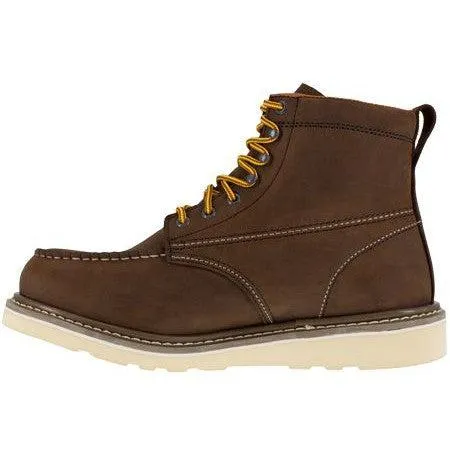 MEN'S IRON AGE 6 INCH BROWN WEDGE WORK BOOT IA5061