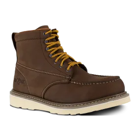 MEN'S IRON AGE 6 INCH BROWN WEDGE WORK BOOT IA5061
