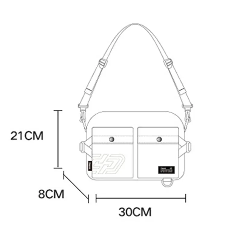 Messenger Bag for Men Streetwear Medium Satchel Bag for School Work