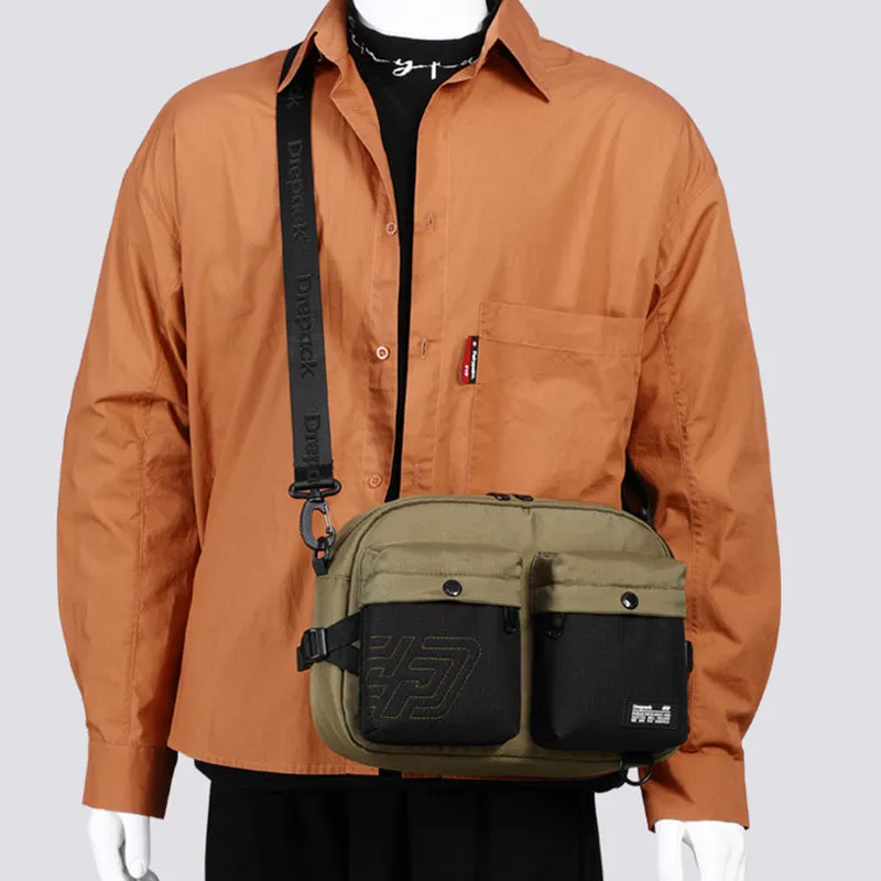Messenger Bag for Men Streetwear Medium Satchel Bag for School Work