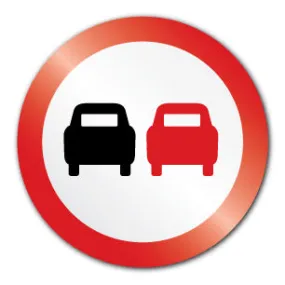 No overtaking 600mm (Post/Fence Fix)