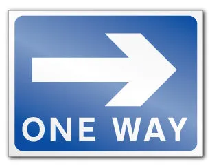 ONE WAY (right) (Post/Fence Fix)