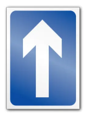 One way symbol (Post/Fence Fix)