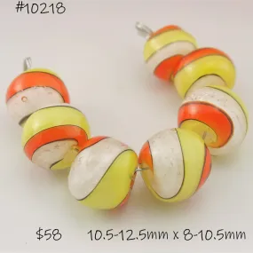 Orange White Yellow and Black Candycorn Twist Round Set