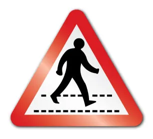 Pedestrian crossing symbol (Post/Fence Fix)