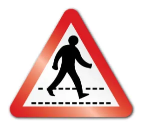 Pedestrian crossing symbol (Post/Fence Fix)