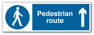 Pedestrian route (arrow up)