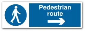 Pedestrian route