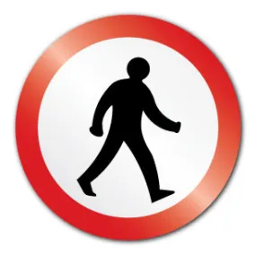 Pedestrians 600mm (Post/Fence Fix)