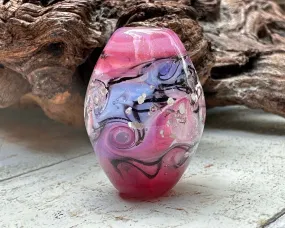 Pink Fantasy Lampwork Focal Bead